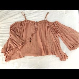 Flowy blush pink top